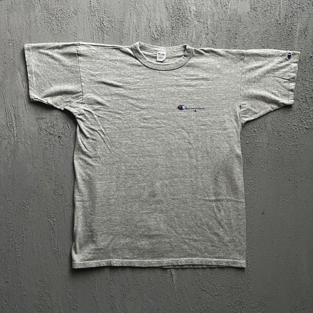 Vintage Champion  Shirt XL Heather Gray 1980s USA